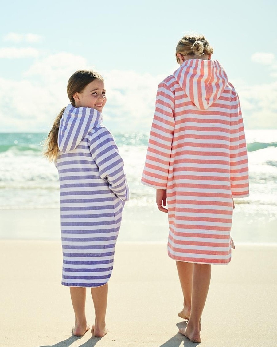 Hooded Towels Sammimis | Menorca Kids Terry Hooded Towel: Purple/White