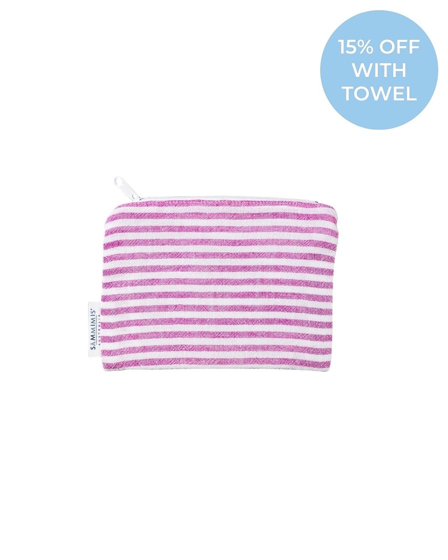 Accessories Sammimis | Ios Mini Wet Bag: Fuchsia/White