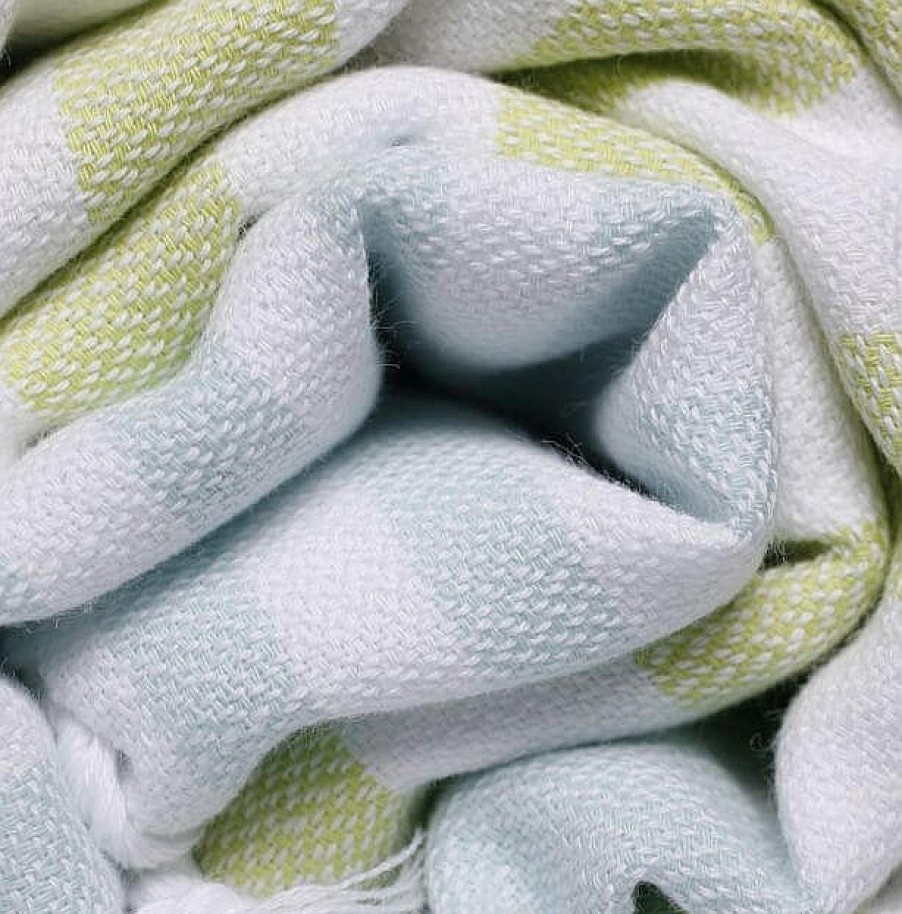 Turkish Towels Sammimis | Cote D'Azur | Premium | 325G: Lime/Mint