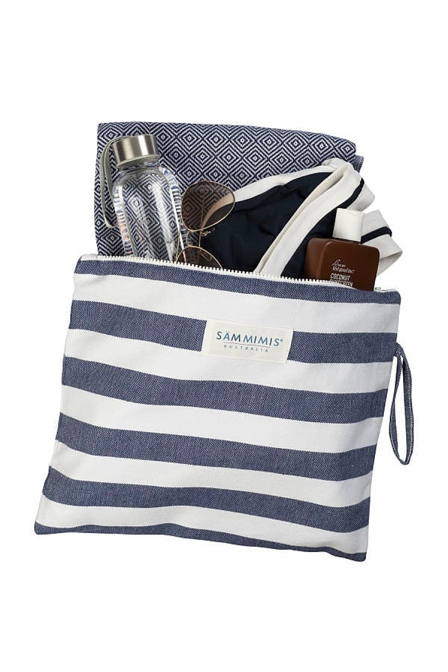 Accessories Sammimis | Poros Maxi Wet Bag: Navy/White