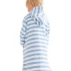 Hooded Towels Sammimis | Menorca Baby Terry Hooded Towel: Royal Blue/White