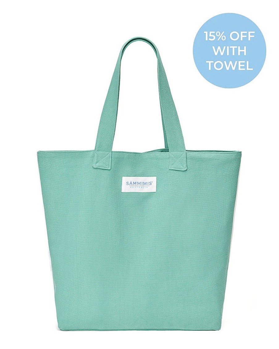 Accessories Sammimis | Corfu Jumbo Canvas Bag: Sage