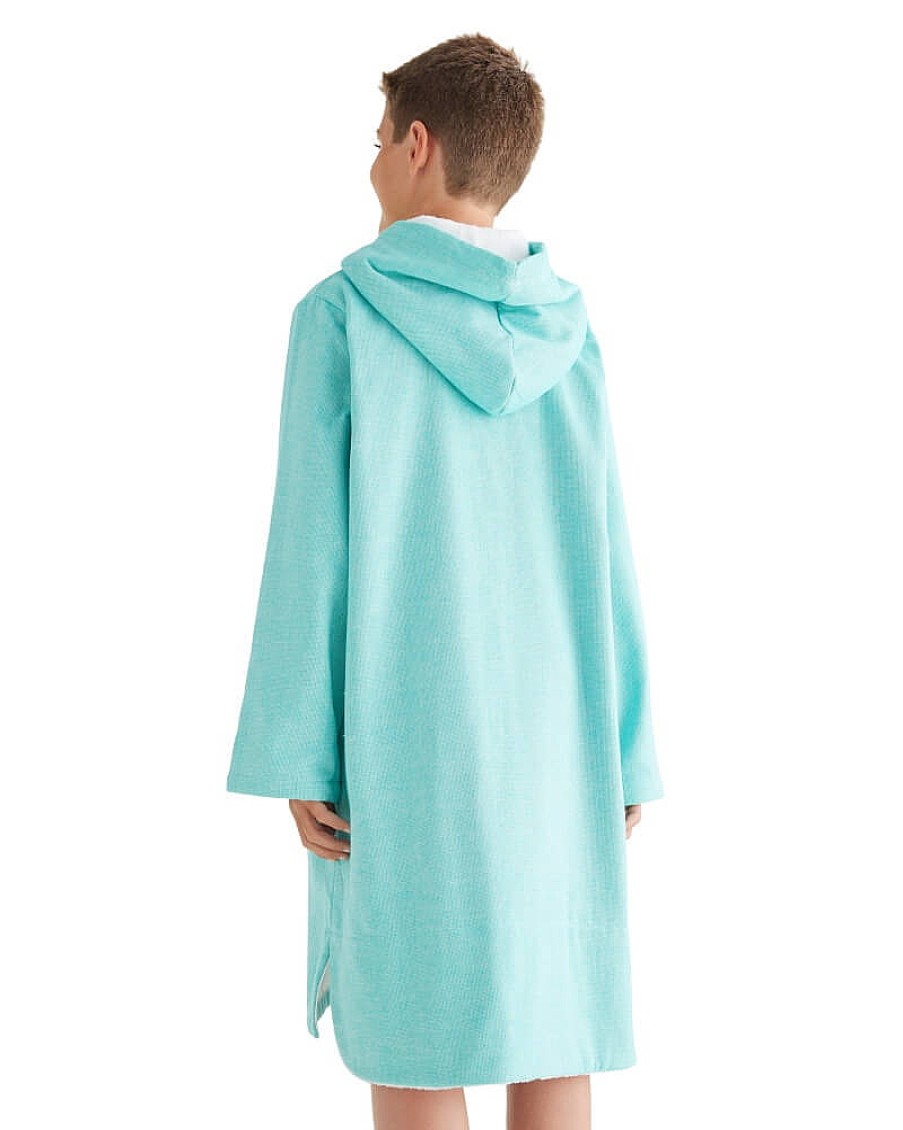 Hooded Towels Sammimis | Menorca Kids Terry Hooded Towel: Sea Green