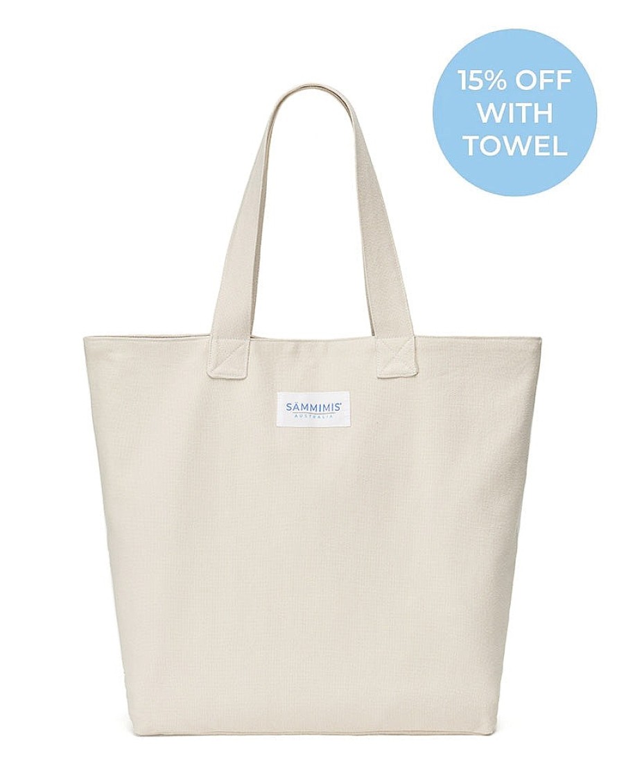 Accessories Sammimis | Corfu Jumbo Canvas Bag: Sand