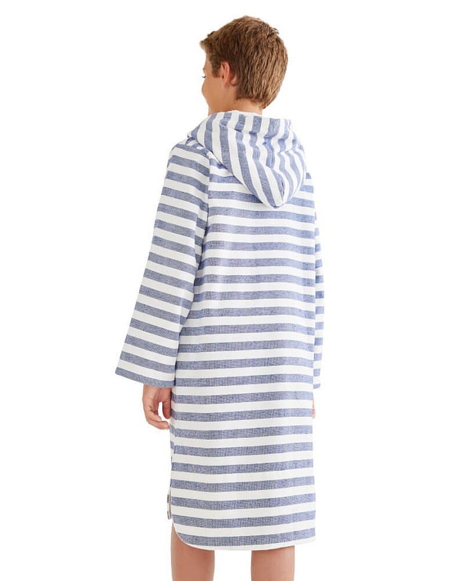 Hooded Towels Sammimis | Menorca Kids Terry Hooded Towel: Navy/White