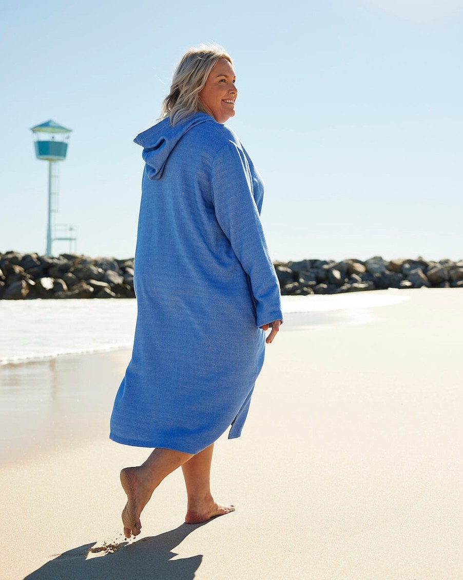 Hooded Towels Sammimis | La Pelosa Adult Hooded Towel Plus Size: Royal Blue