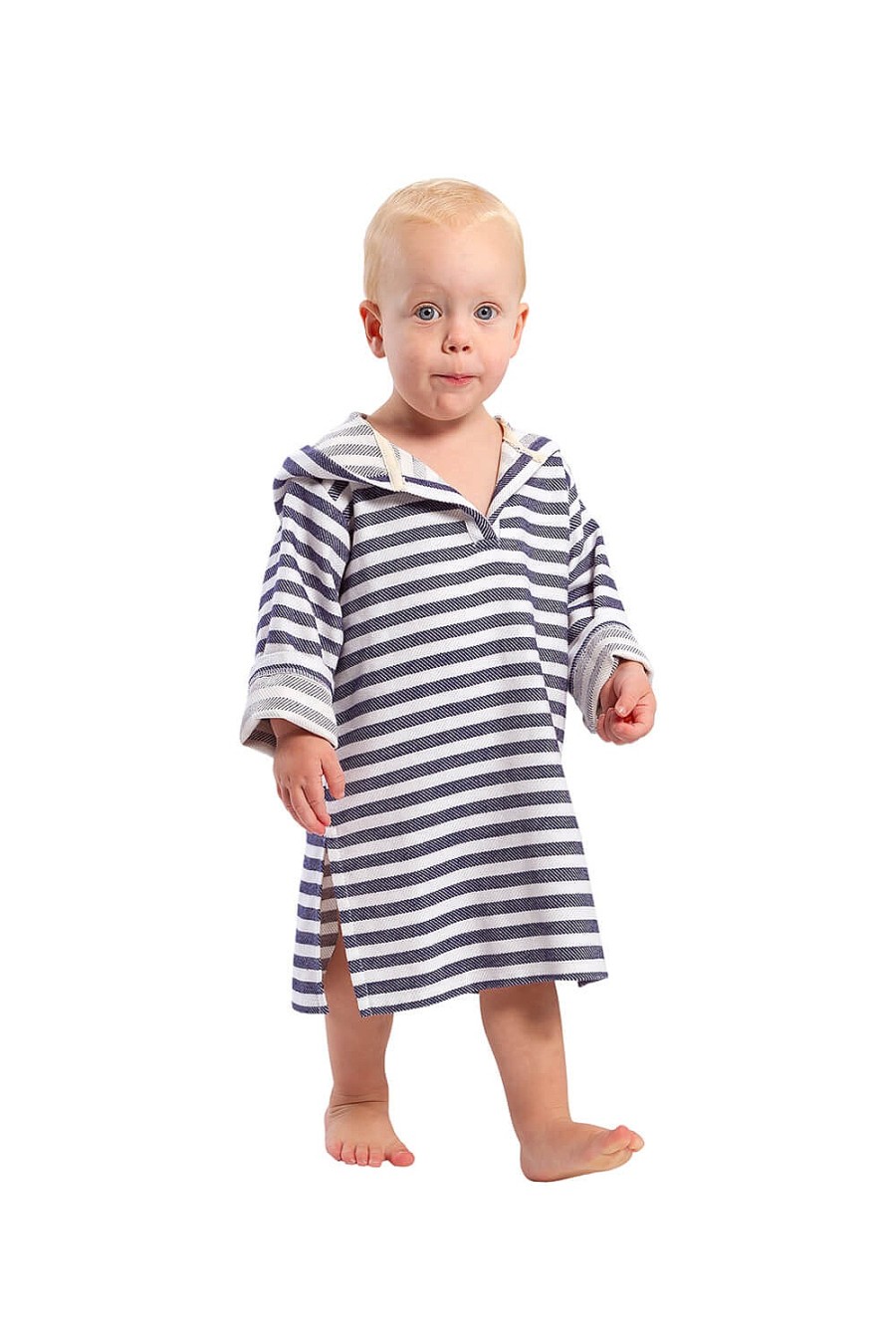 Hooded Towels Sammimis | Amalfi Baby Hooded Towel: Navy/White