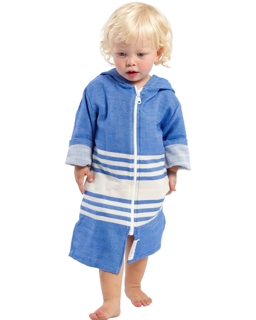 Hooded Towels Sammimis | Tassos Baby Hooded Towel: Royal Blue/White