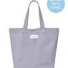 Accessories Sammimis | Corfu Jumbo Canvas Bag: Charcoal