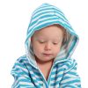 Hooded Towels Sammimis | Amalfi Baby Hooded Towel: Aqua/White