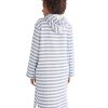 Hooded Towels Sammimis | Positano Adult Terry Hooded Towel Plus Size: Navy/White