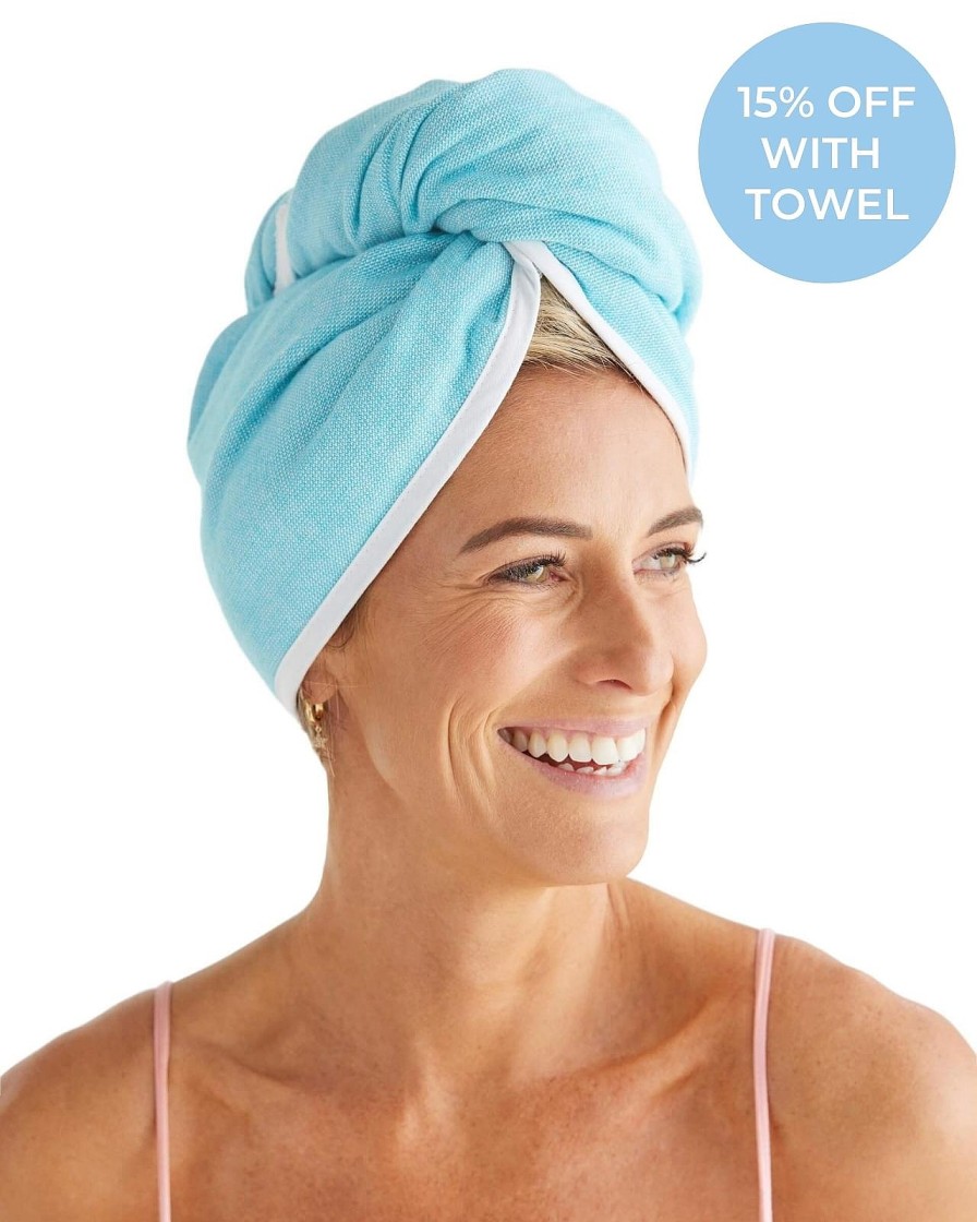 Accessories Sammimis | Carros Terry Hair Towel: Aqua