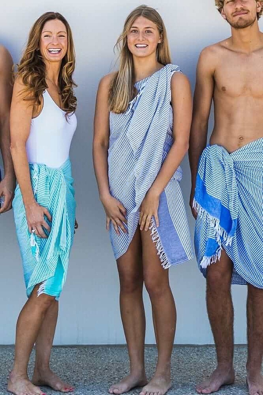 Turkish Towels Sammimis | Naxos | Light | 225G: Navy/White