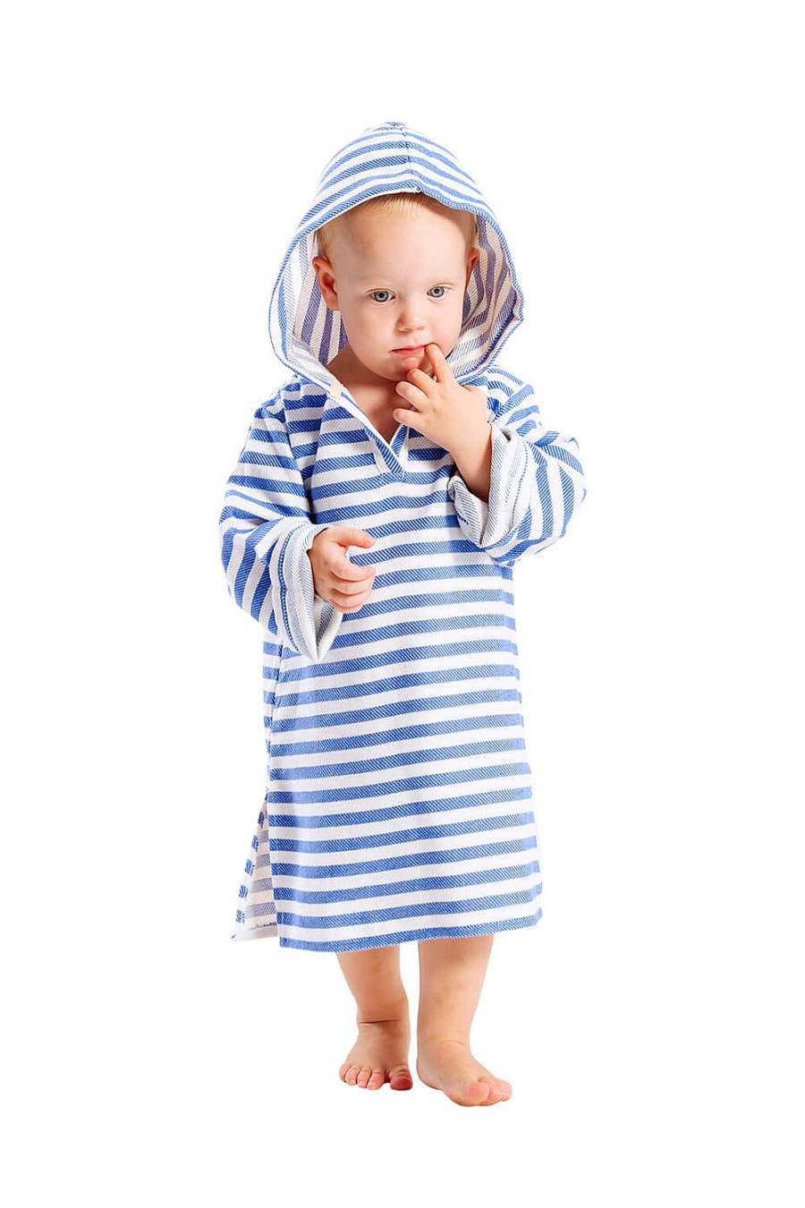 Hooded Towels Sammimis | Amalfi Baby Hooded Towel: Royal Blue/White