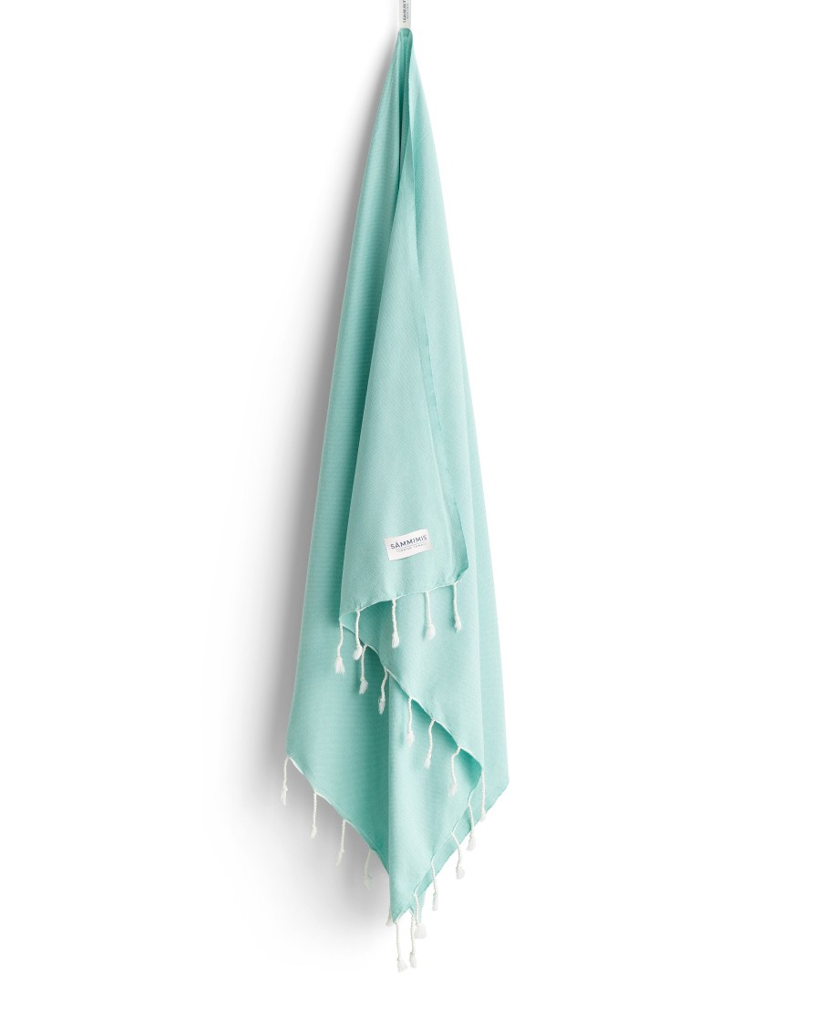 Turkish Towels Sammimis | Mykonos | Classic | 275G: Marine Mint/White