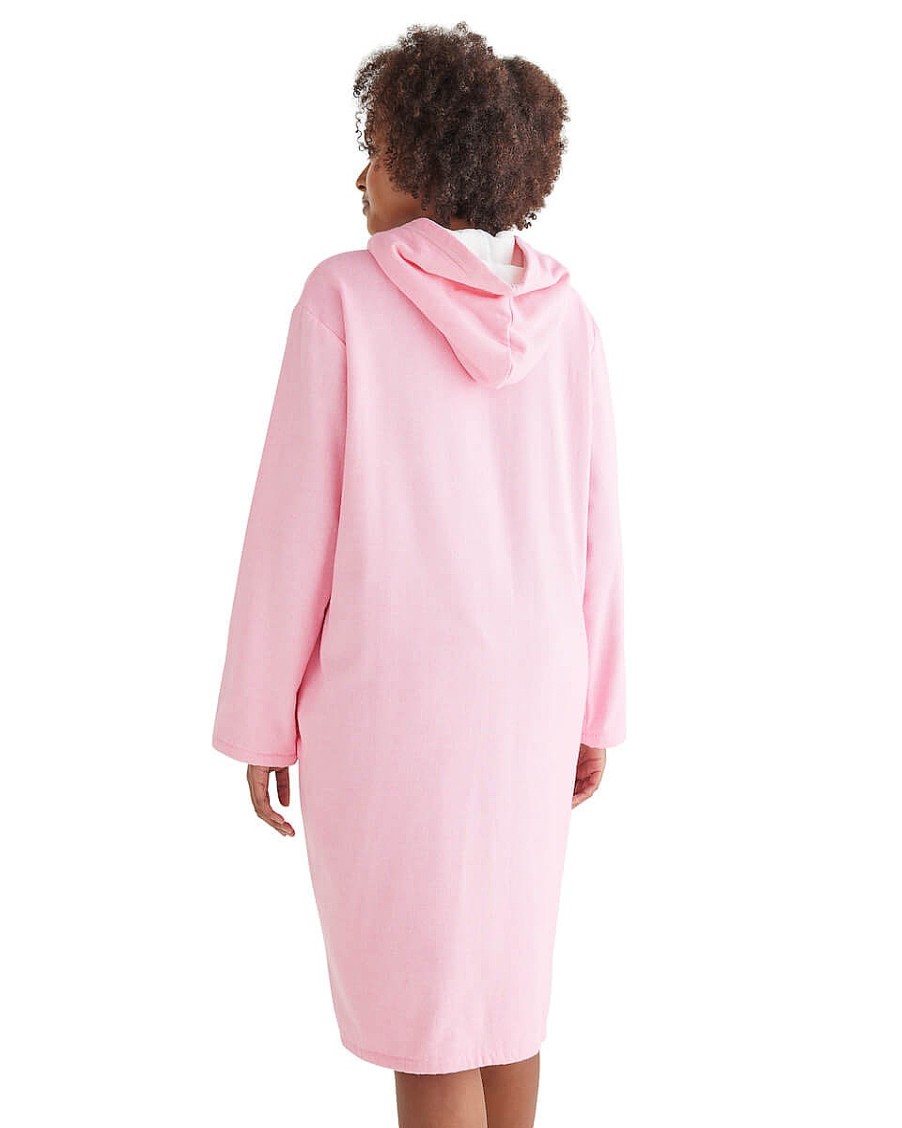 Hooded Towels Sammimis | Positano Adult Terry Hooded Towel Plus Size: Pink