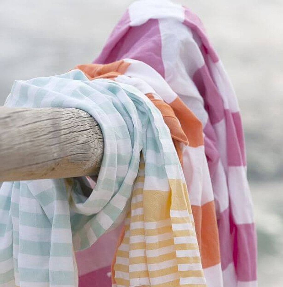 Turkish Towels Sammimis | Cote D'Azur | Premium | 325G: Mint/Yellow