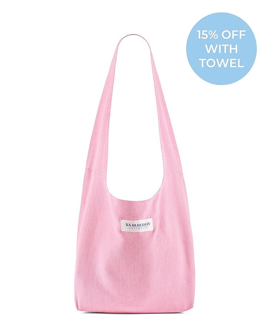 Accessories Sammimis | Mykonos Bag With Piping: Hot Pink/White