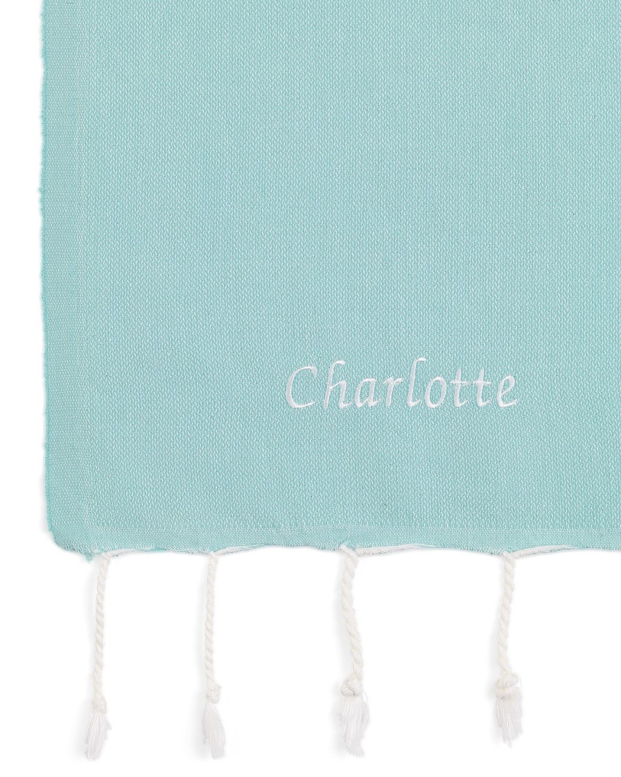 Turkish Towels Sammimis | Mykonos | Classic | 275G: Marine Mint/White