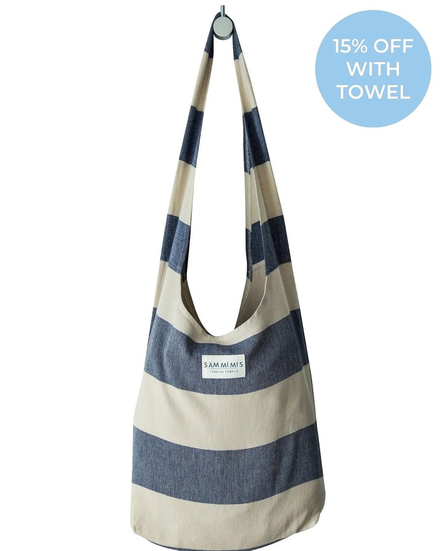 Accessories Sammimis | Santorini Bag: Navy/Beige