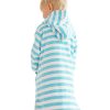 Hooded Towels Sammimis | Menorca Baby Terry Hooded Towel: Aqua/White