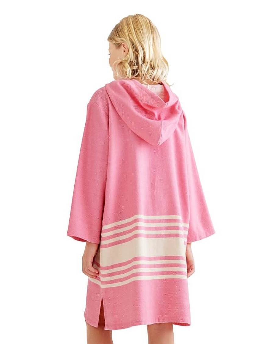 Hooded Towels Sammimis | Tassos Kids Hooded Towel: Hot Pink/White