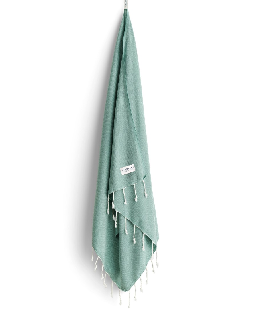 Turkish Towels Sammimis | Mykonos | Classic | 275G: Sage/White