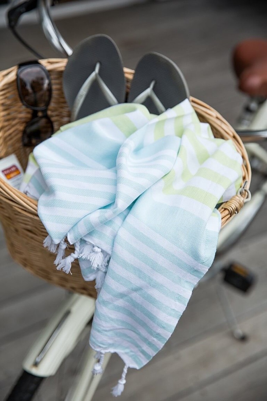 Turkish Towels Sammimis | Cote D'Azur | Premium | 325G: Lime/Mint