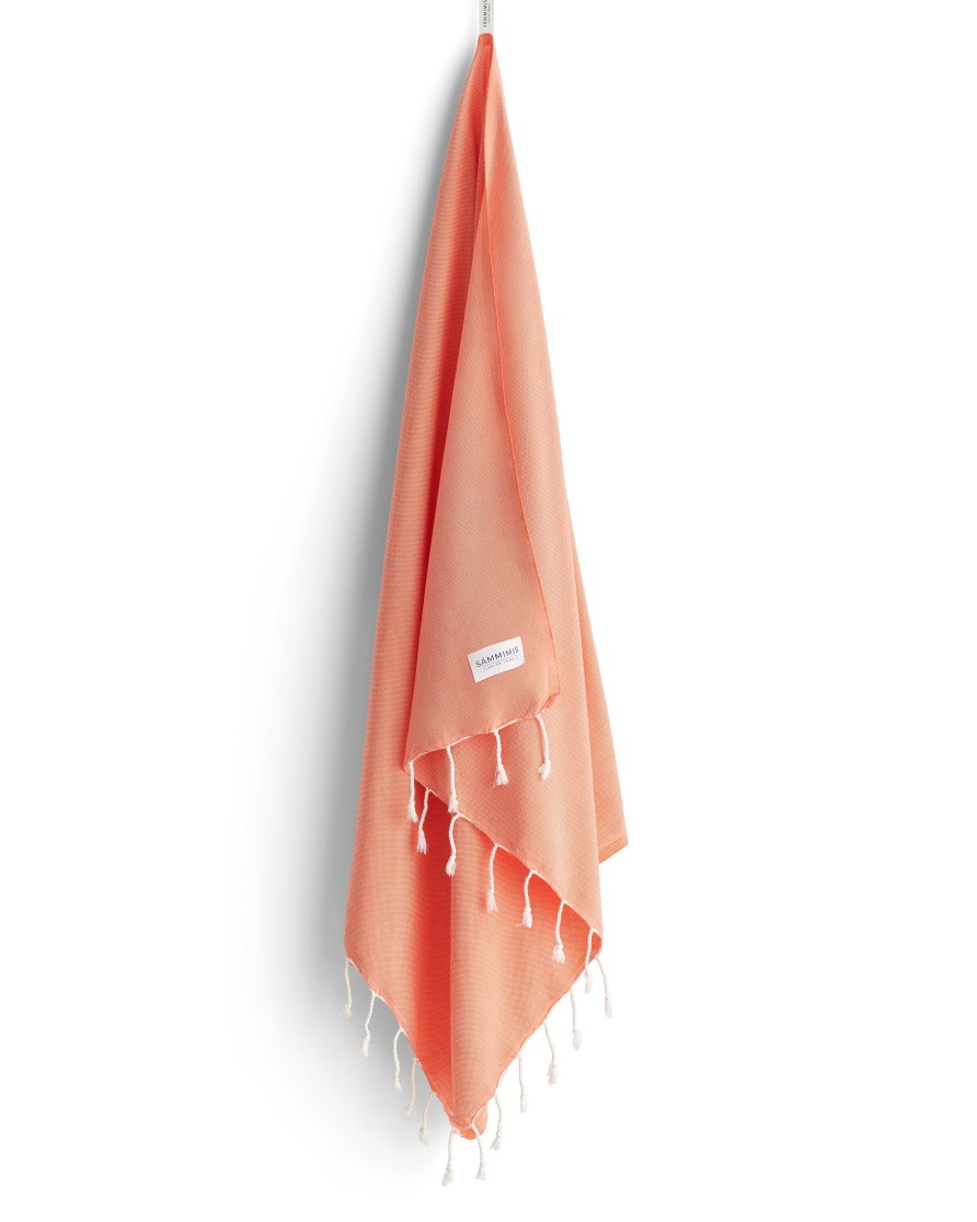 Turkish Towels Sammimis | Mykonos | Classic | 275G: Coral/White