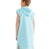 Hooded Towels Sammimis | Amalfi Kids Sleeveless Hooded Towel: Aqua/White