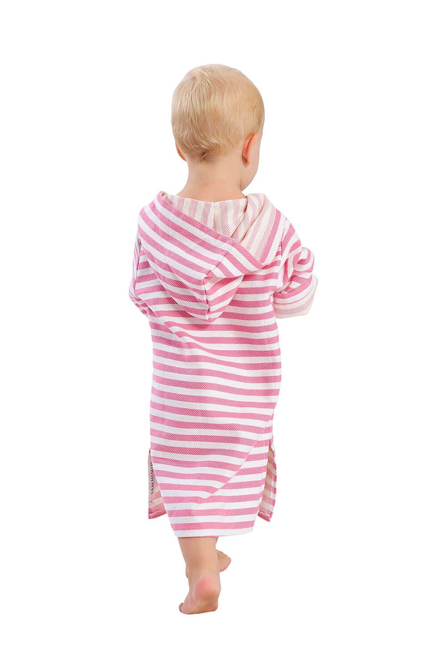 Hooded Towels Sammimis | Amalfi Baby Hooded Towel: Hot Pink/White