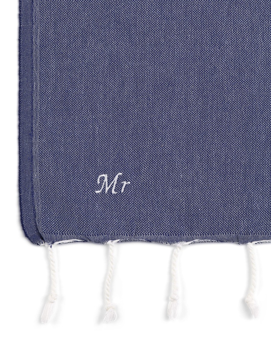 Turkish Towels Sammimis | Mykonos | Classic | 275G: Navy/White