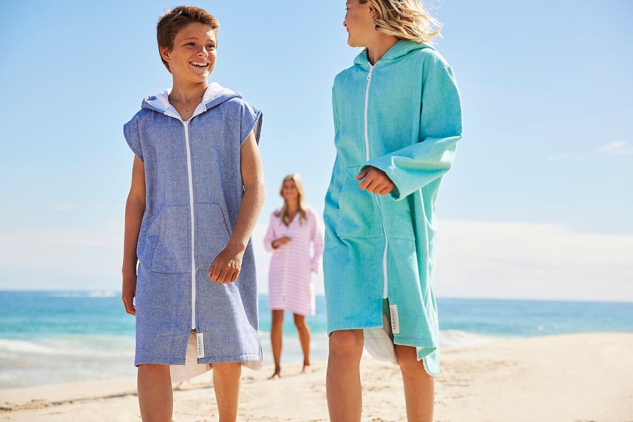 Hooded Towels Sammimis | Menorca Baby Terry Hooded Towel: Sea Green