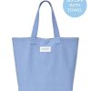 Accessories Sammimis | Corfu Jumbo Canvas Bag: Denim Blue