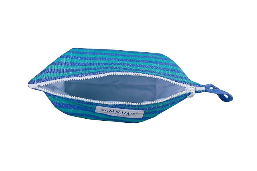 Accessories Sammimis | Mayo Swimsuit Wet Bag: Sea Green/Royal Blue