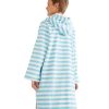 Hooded Towels Sammimis | Menorca Kids Terry Hooded Towel: Aqua/White